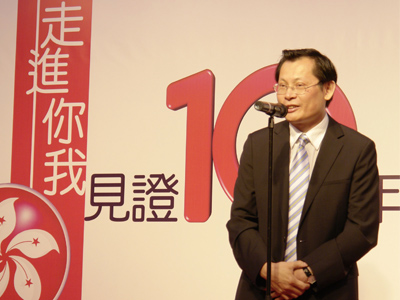 南方广播影视传媒集团副总裁、南方国际传媒控股有限公司总经理、广东电视台台长张惠建先生在酒会上致辞。