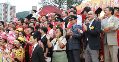 点心卫视董事兼行政总裁司徒杰先生出席 『香港各界青少年庆祝建国60周年系列活动』启动礼。