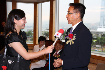 颁奖嘉宾之一田北俊先生接受点心卫视访问。