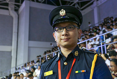 Francis， 26岁，代表香港交通安全队，第四次来北京
